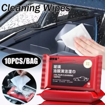 Oil Film Cleaning Wipes Car Glass Stain Remover Watermark Remover Cleaning Oil Film Removal Wet Wipe